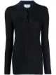 Image 1 of Prada ribbed polo top