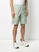 Stone Island camouflage print logo shorts