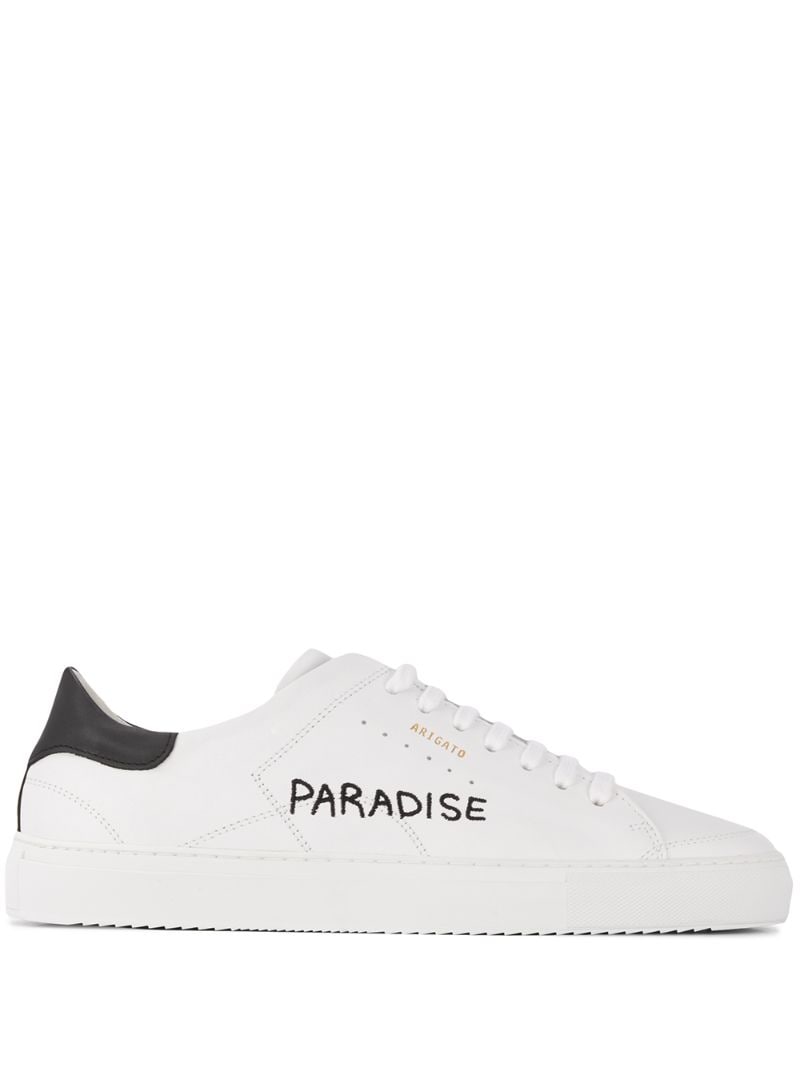 Axel Arigato Paradise Print Low Top Sneakers In White