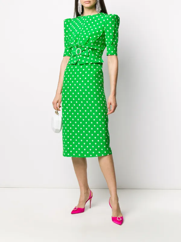 alessandra rich green dress