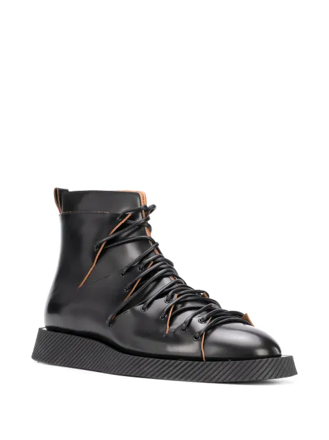 jil sander lace up boots