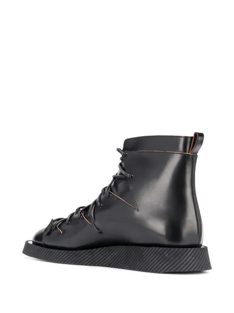 jil sander lace up boots