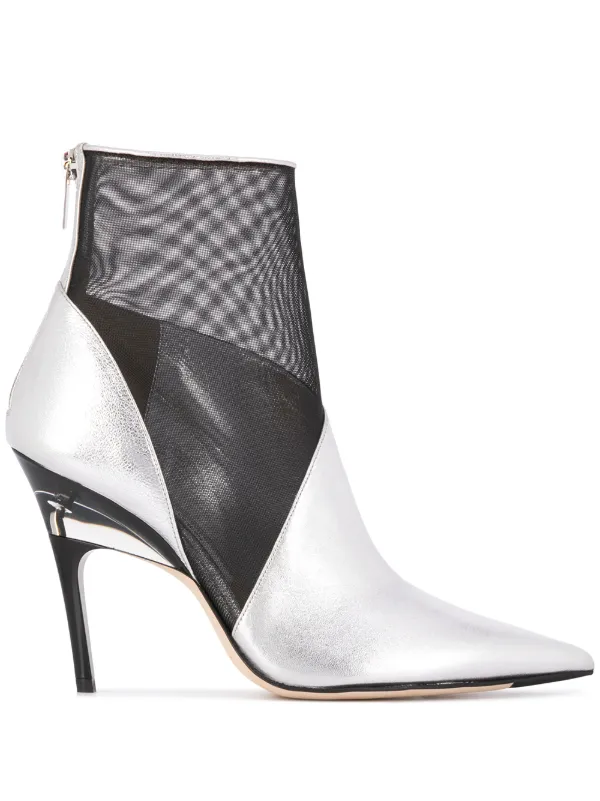 jimmy choo silver boots