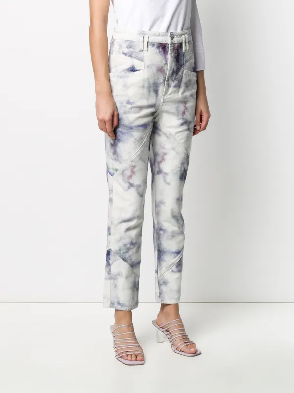 Isabel Marant Eloise high-rise tie-dye 
