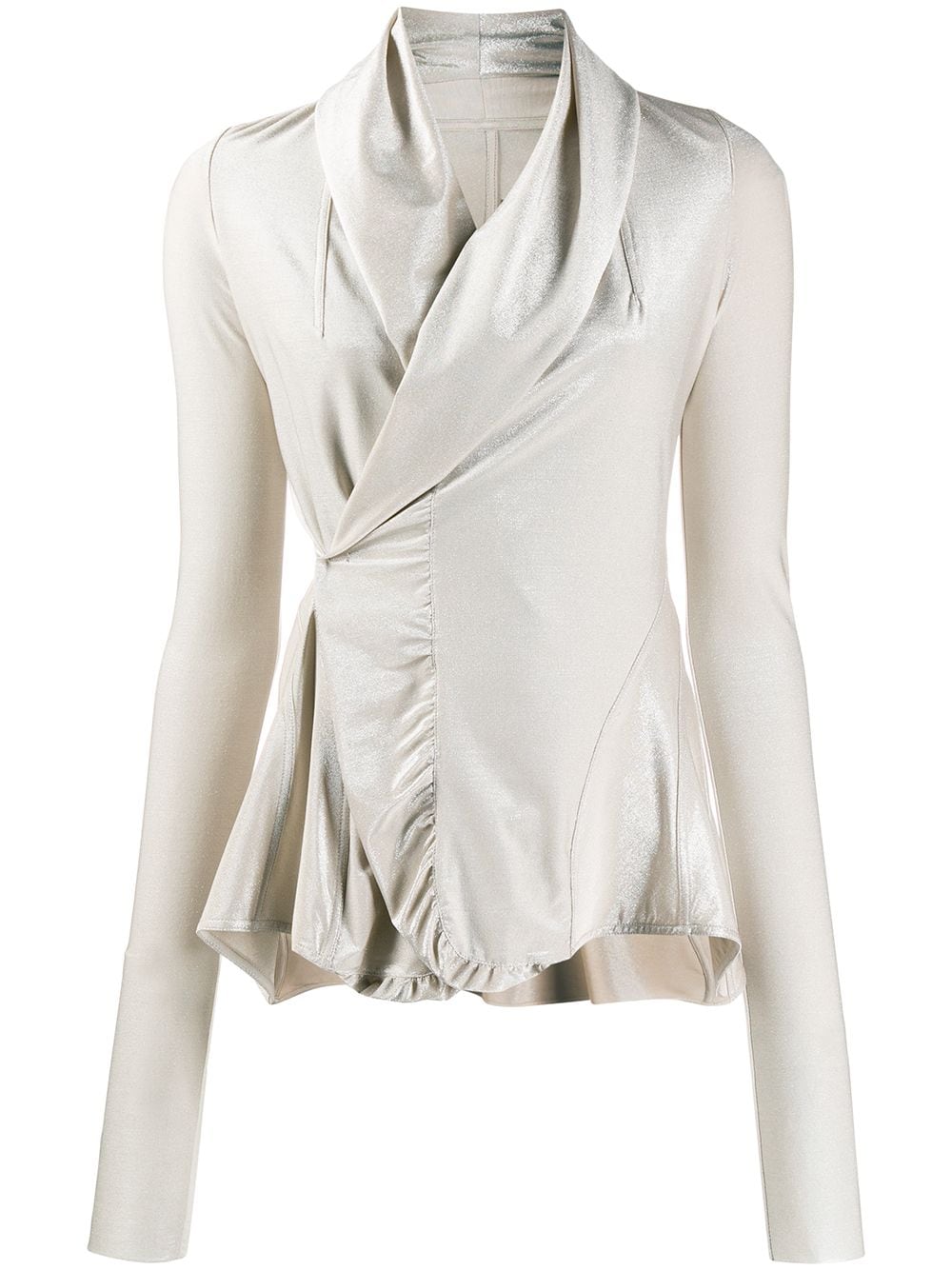 Rick Owens Wrap-style Blouse In Gold