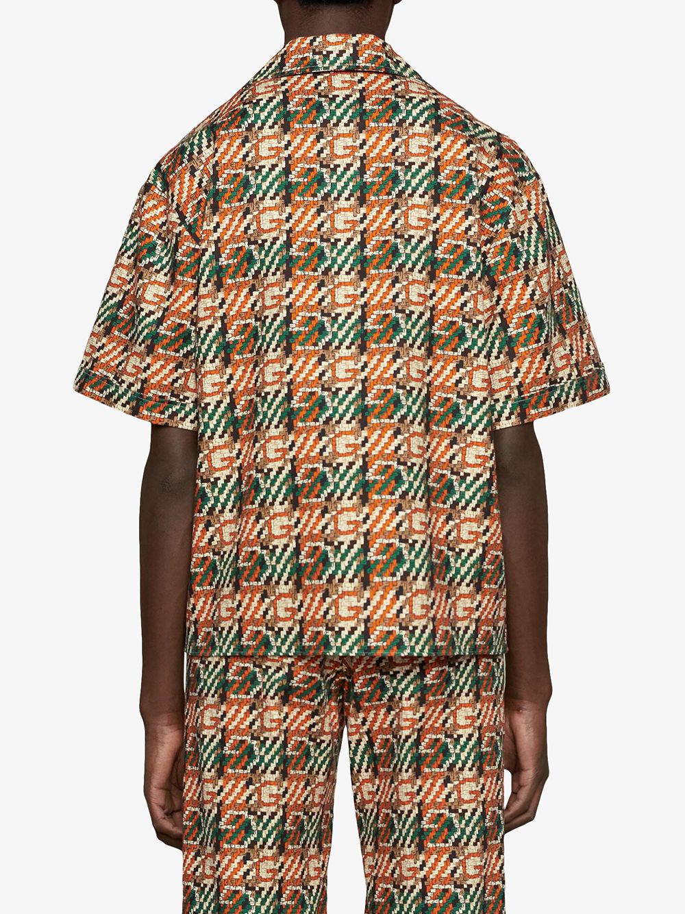 фото Gucci рубашка с графичным принтом