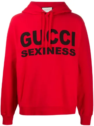 Gucci Gucci Sexiness Print Hoodie - Farfetch