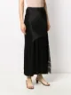 Gold Hawk asymmetric lace panel skirt