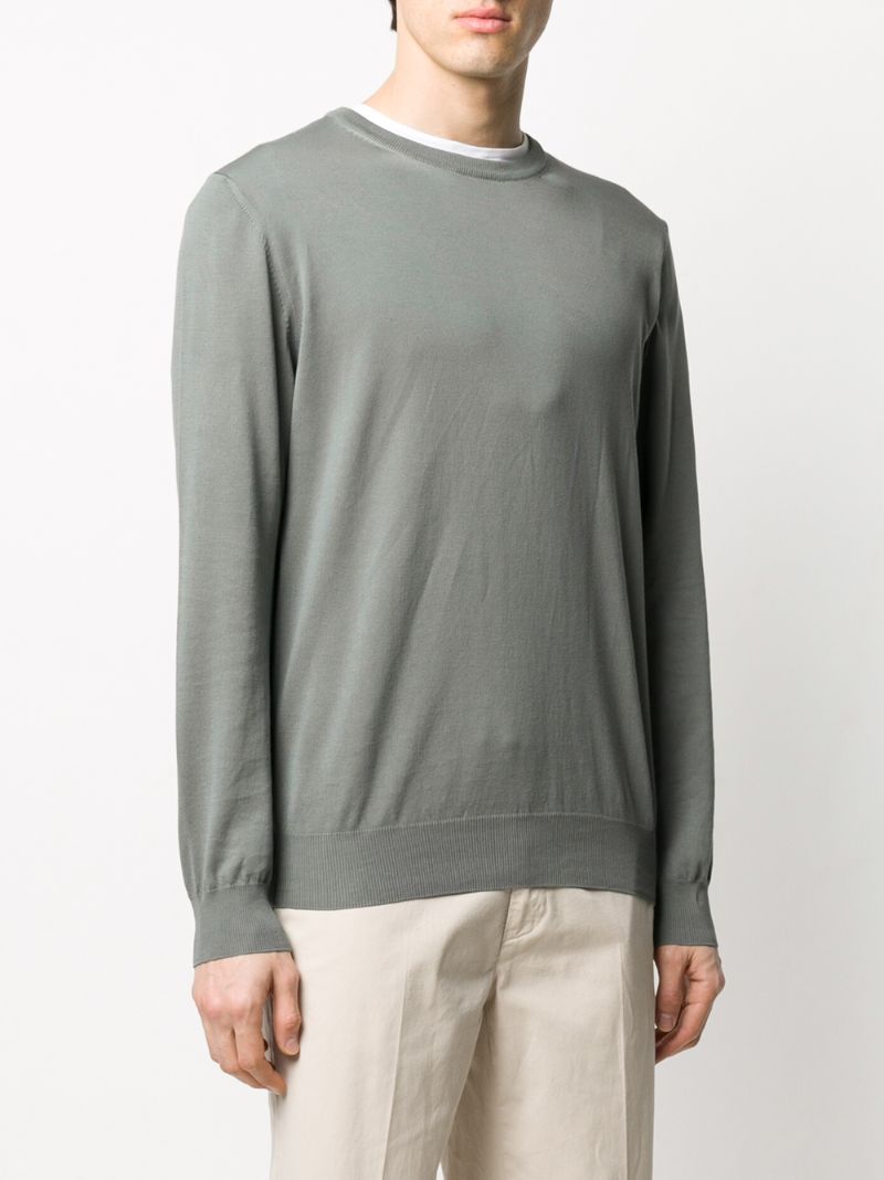 Shop Canali Relaxed Fit Jumper In Grey