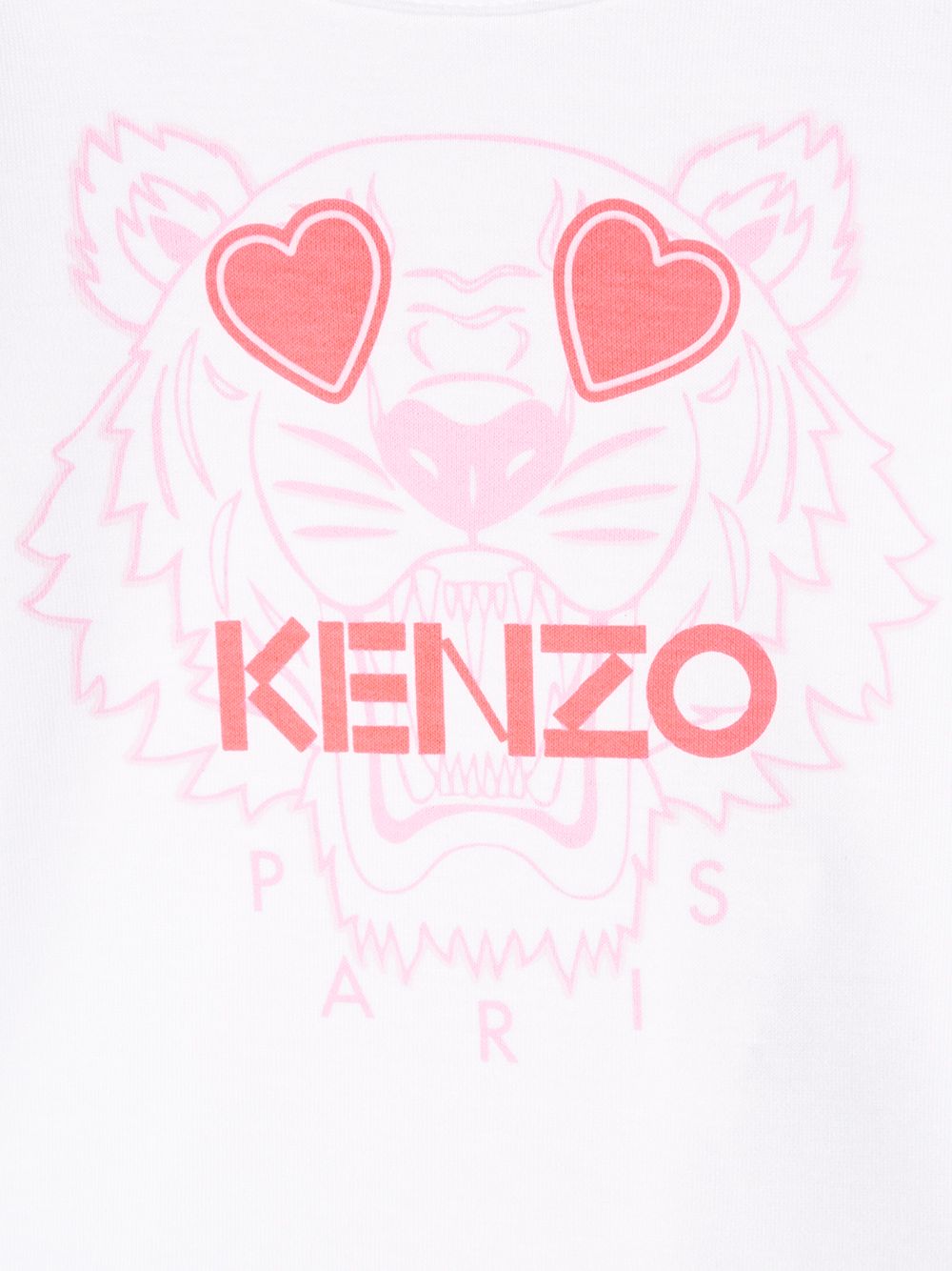 фото Kenzo kids hearts and tiger print t-shirt