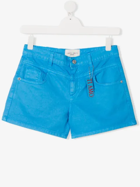 Alberta Ferretti Kids TEEN Ti Amo shorts