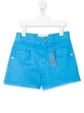 Alberta Ferretti Kids 'Ti Amo' denim shorts - Blue