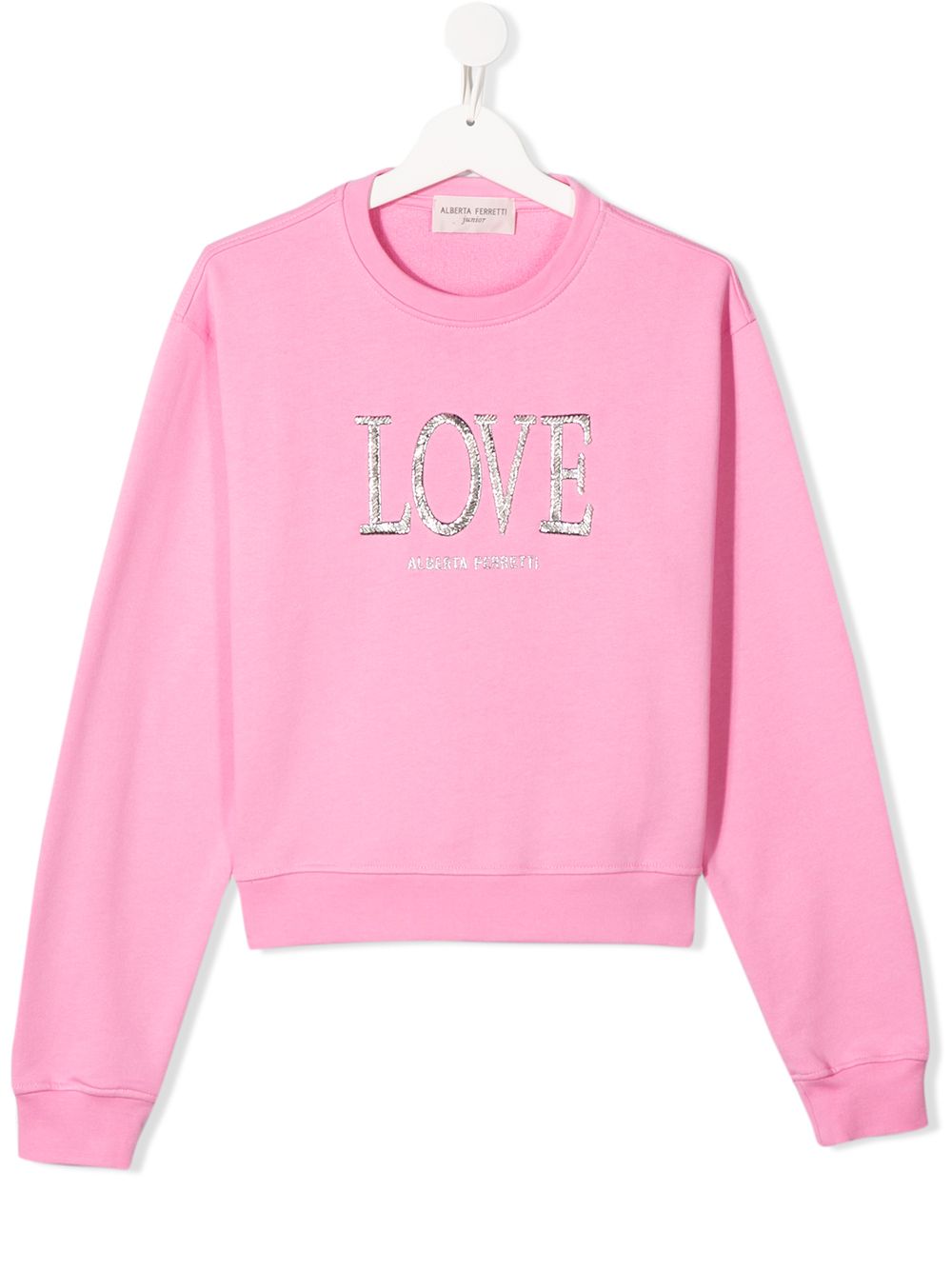 фото Alberta ferretti kids teen logo sweatshirt