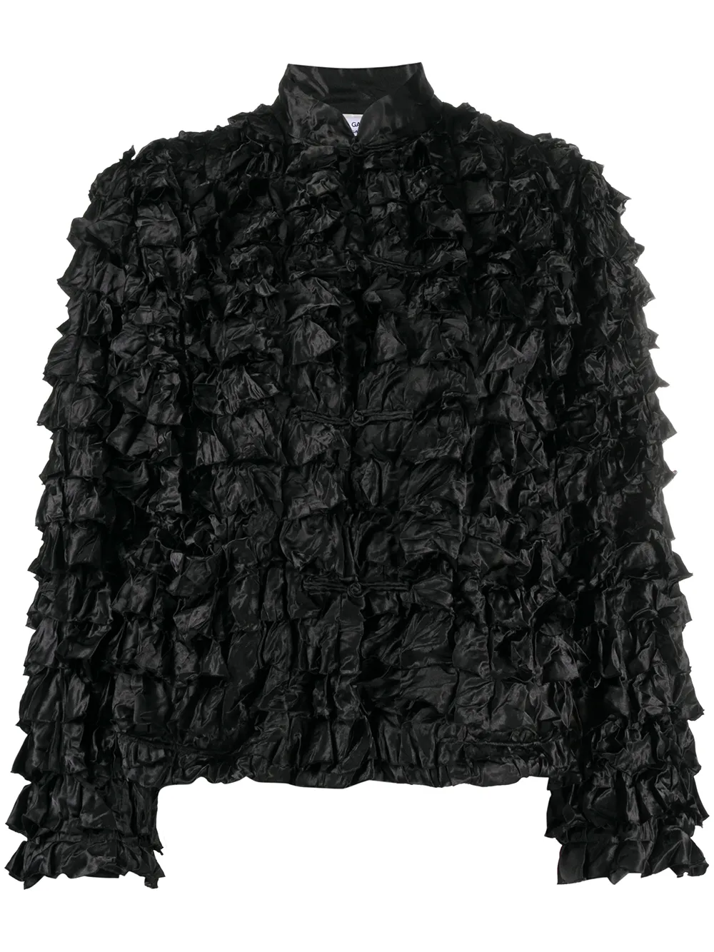 

Comme Des Garçons Comme Des Garçons frill effect fitted jacket - Black