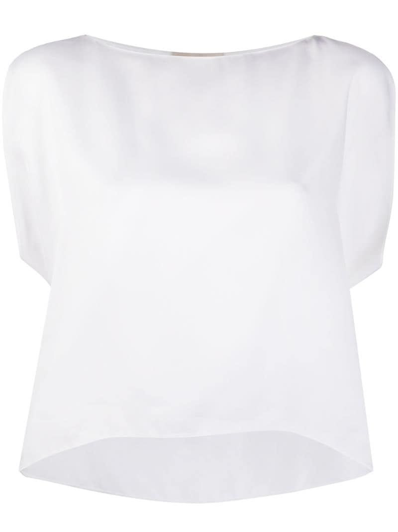 Alexandre Vauthier Cropped Sleeveless Top In White