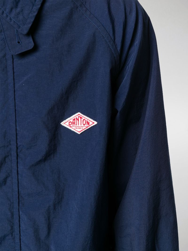 Danton oversized logo rain jacket blue | MODES