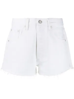 womens white cut off jean shorts