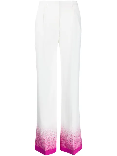 Off-White splatter-effect palazzo pants