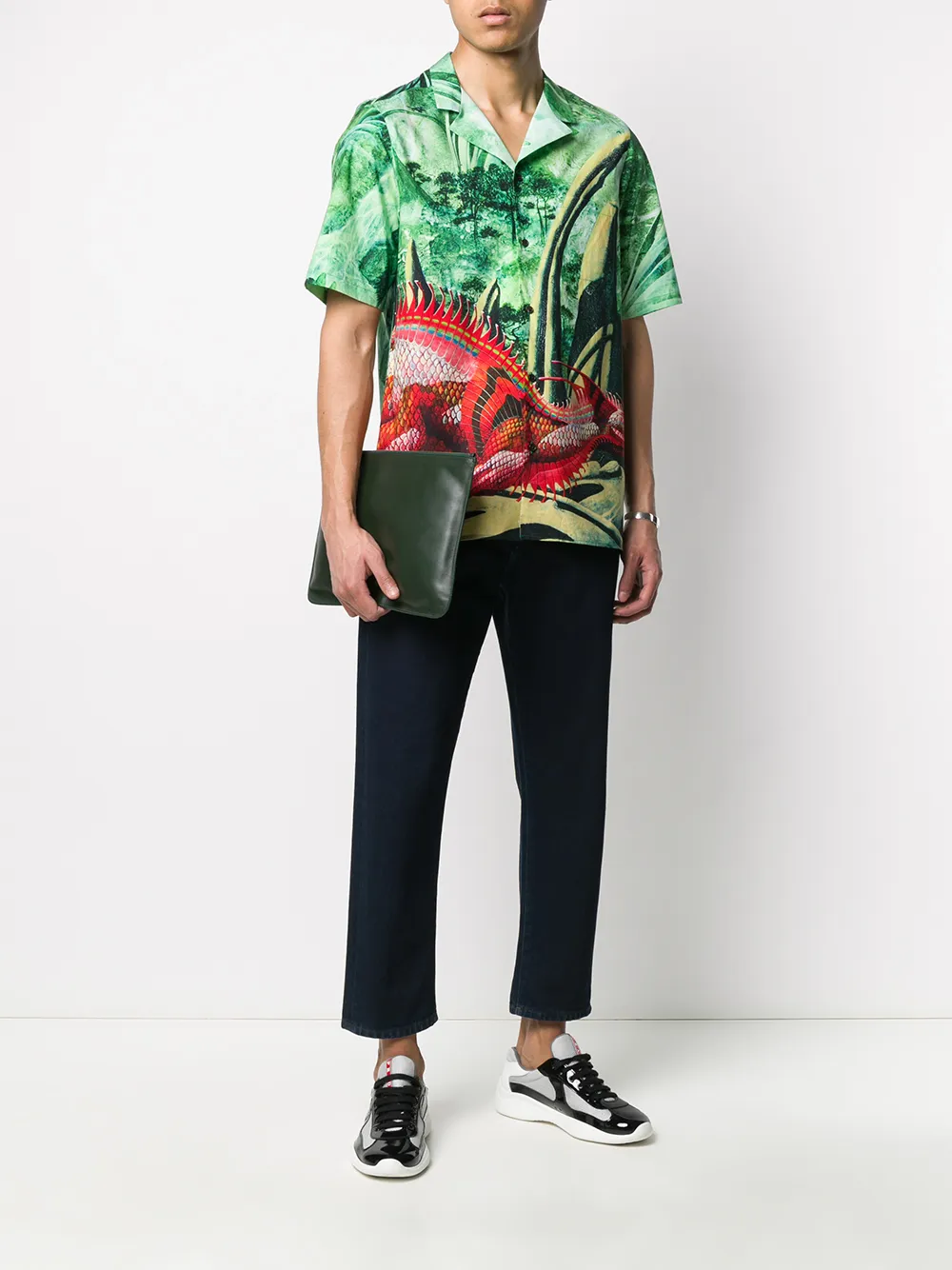 Valentino Garavani Overhemd met grafische print - Groen