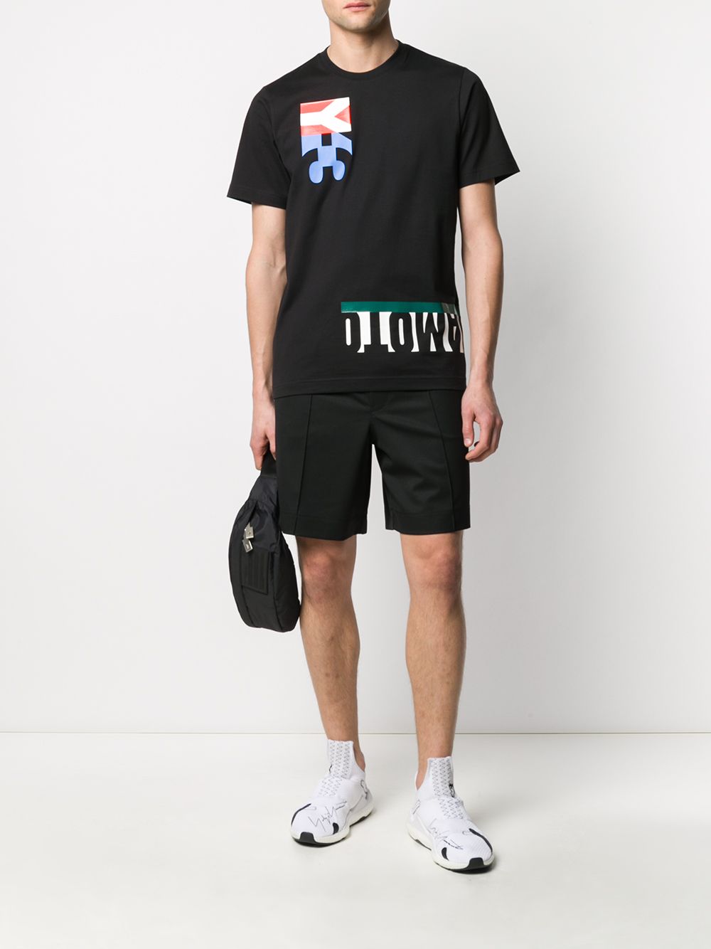 фото Y-3 graphic print logo t-shirt