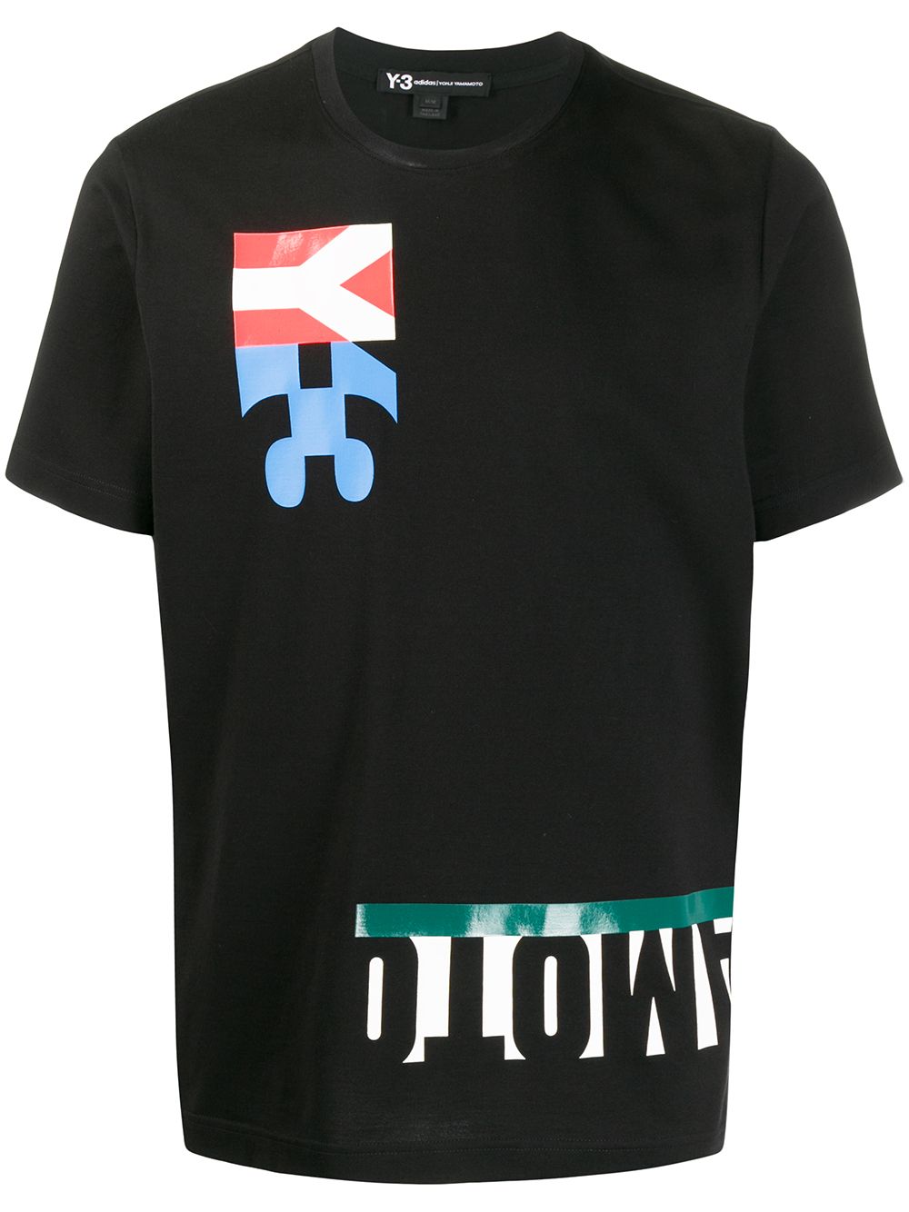 фото Y-3 graphic print logo t-shirt