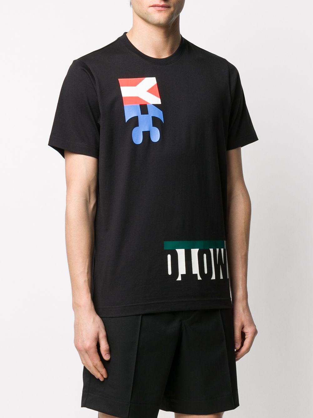 фото Y-3 graphic print logo t-shirt