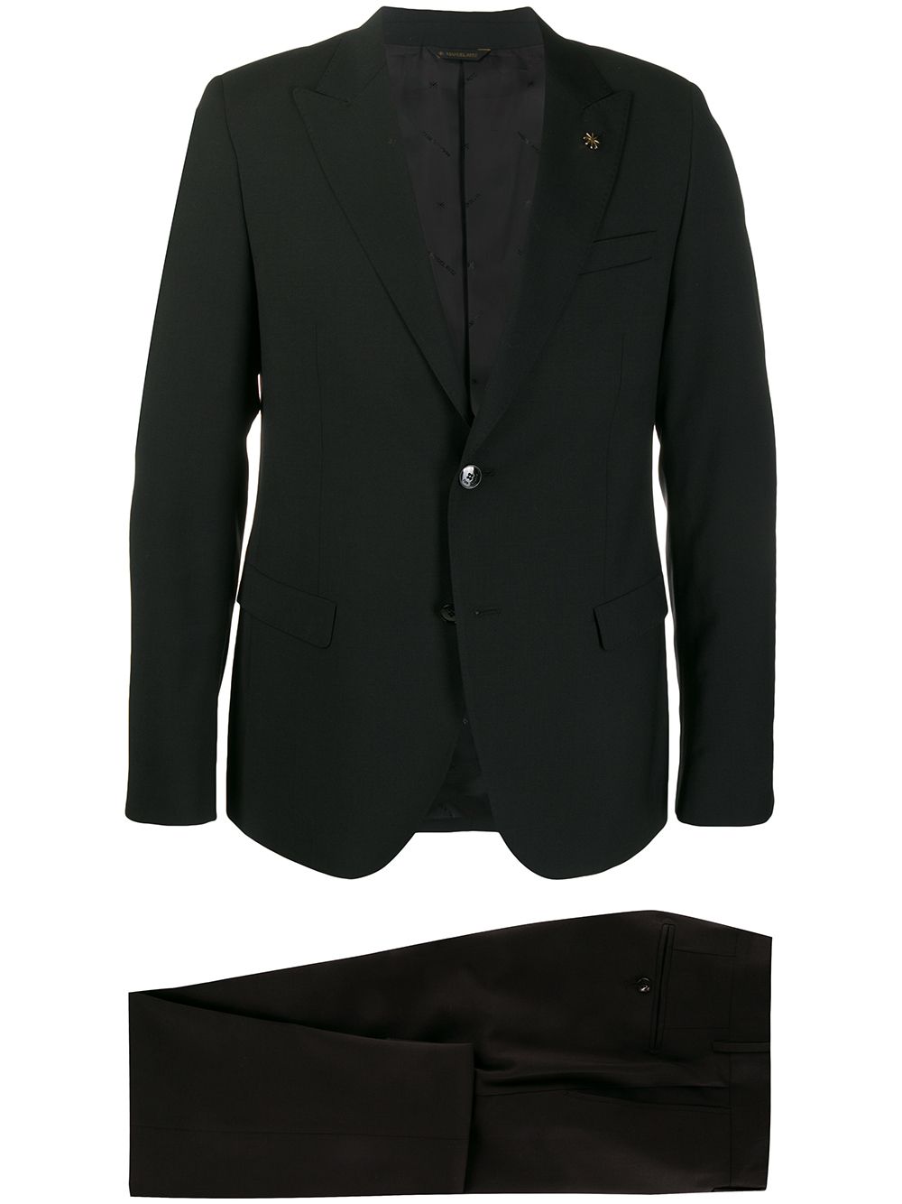 Shop Manuel Ritz Slim-fit Two-piece Suit In Black