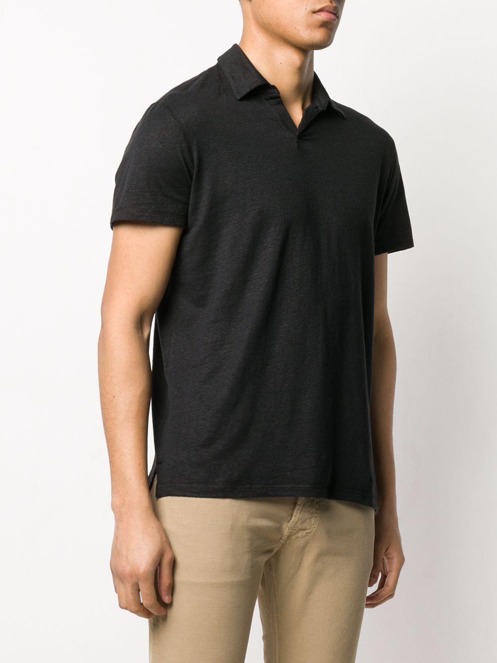 фото Majestic filatures natural flax polo shirt