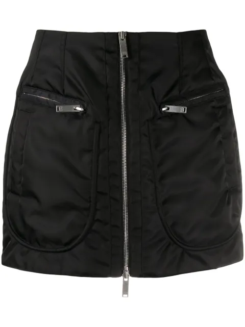 COUNTY OF MILAN zip-through mini skirt