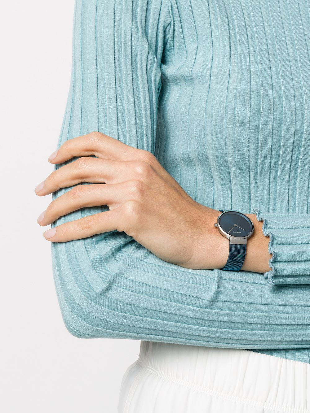фото Bering наручные часы с фактурным ремешком