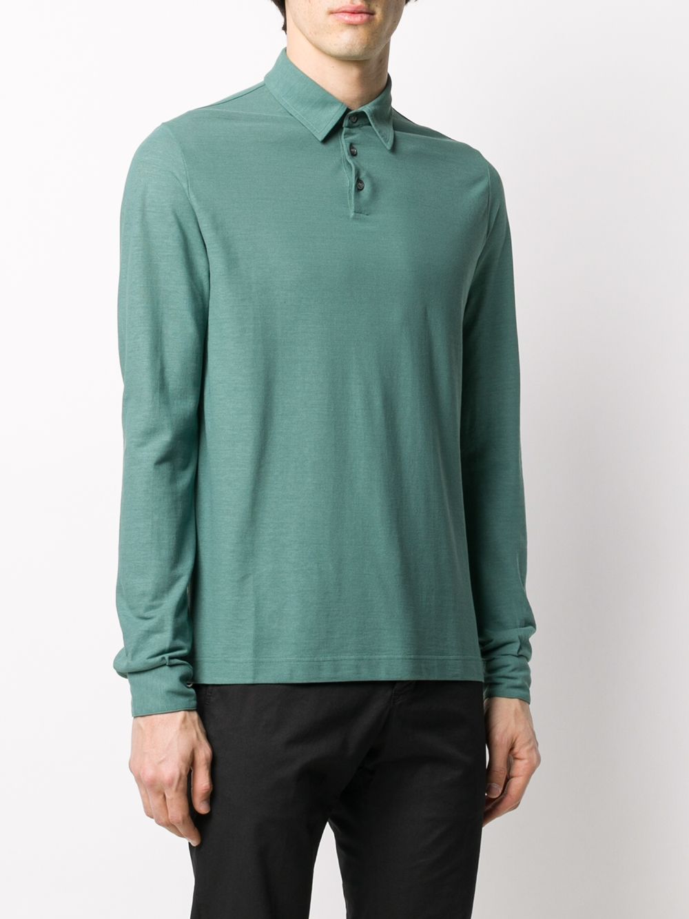 фото Zanone long sleeved polo shirt