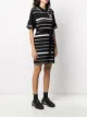 Off-White Gestreiftes Kleid