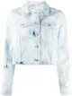 Image 1 of Off-White bleached cropped denim jacket