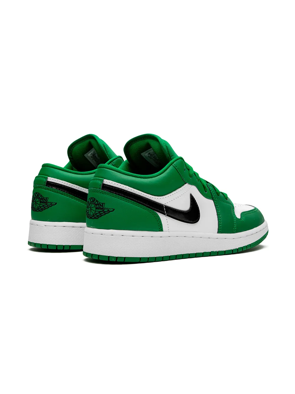 Shop Jordan Air  1 Low "pine Green" Sneakers