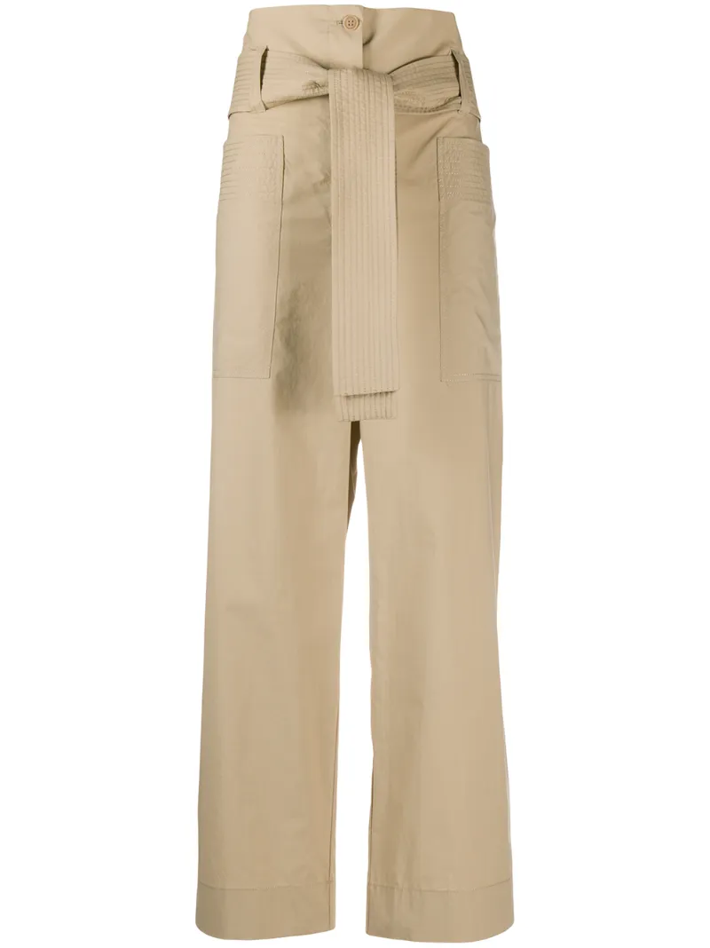 P.A.R.O.S.H. BELTED WAIST TROUSERS
