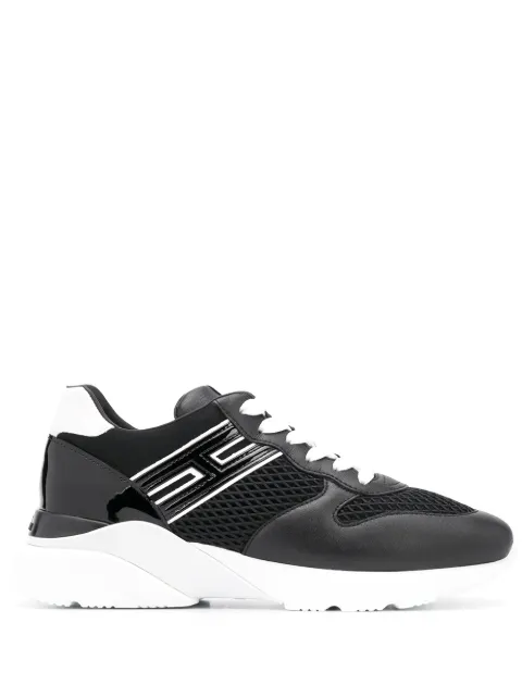 Hogan two tone low top sneakers