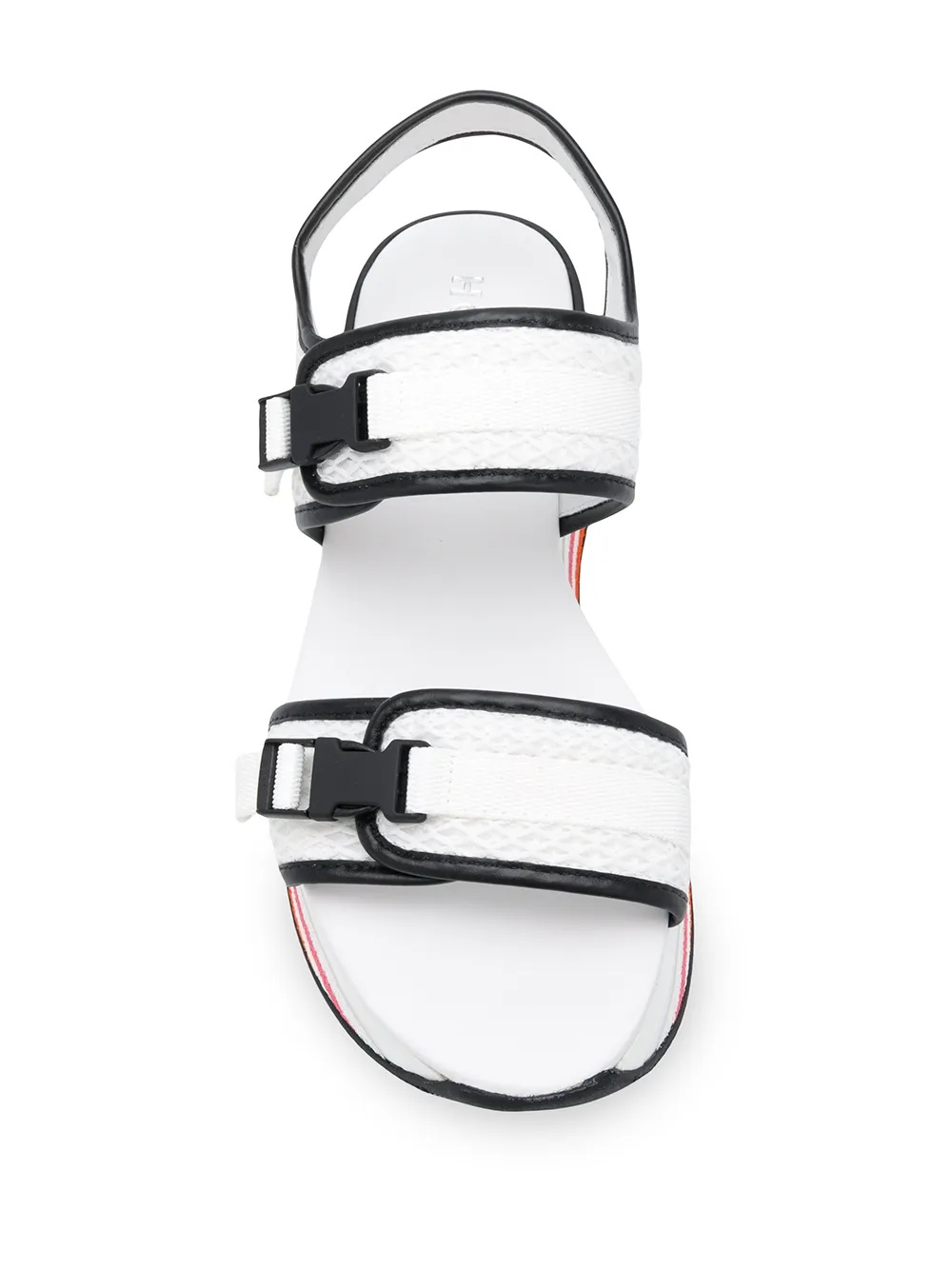 Hogan H222 platform mesh sandals White