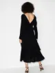 Anaak tie back V-neck midi dress
