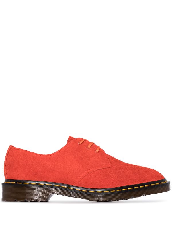 red doc martens shoes