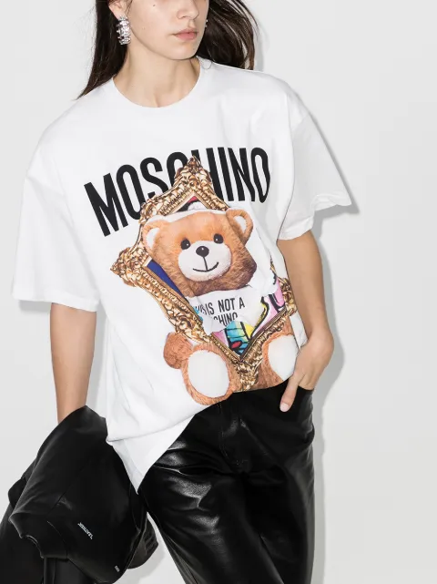 moschino frame teddy bear t shirt