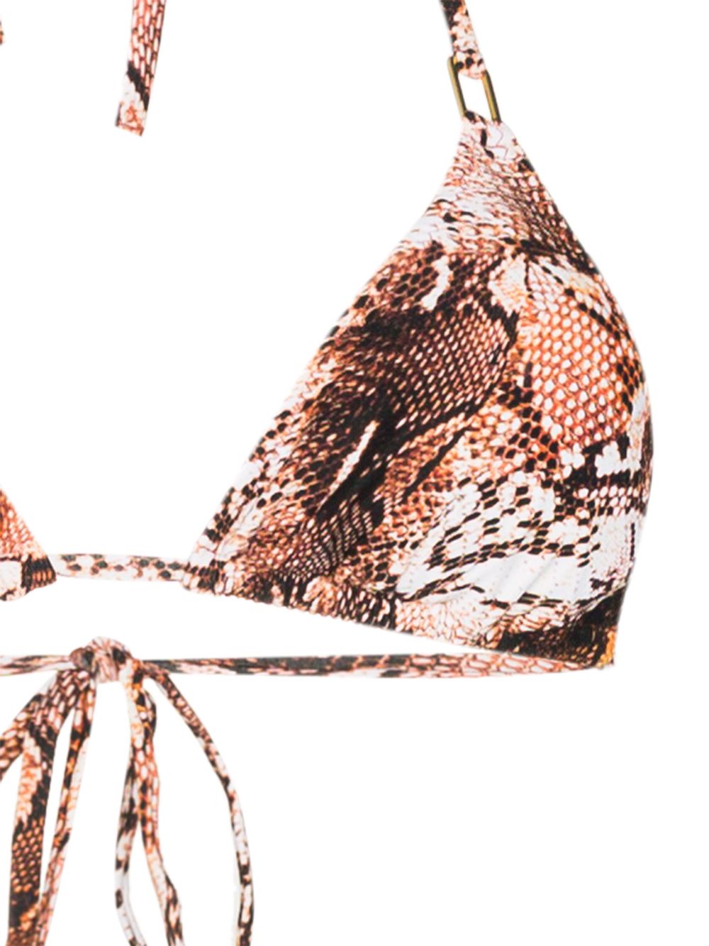 фото Melissa odabash grrenada snake print bikini top