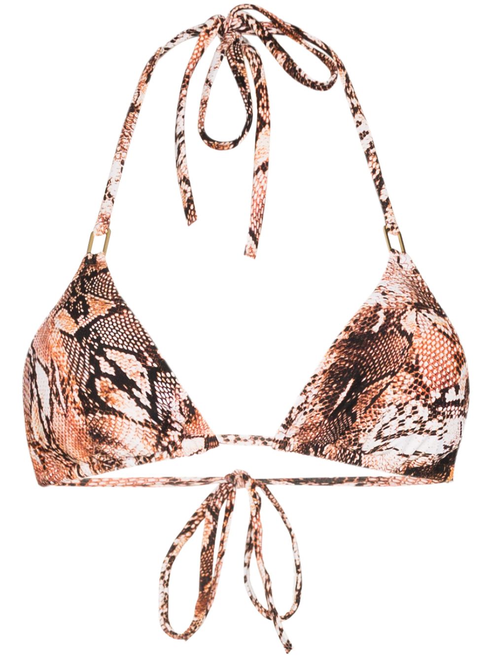 фото Melissa odabash grrenada snake print bikini top