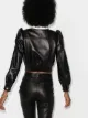Miu Miu cropped crystal-embellished jacket