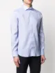 Canali spread-collar linen shirt