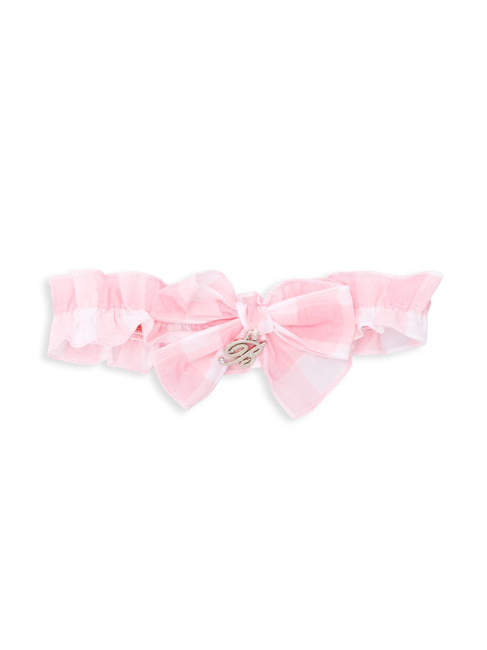 фото Miss blumarine vichy print headband