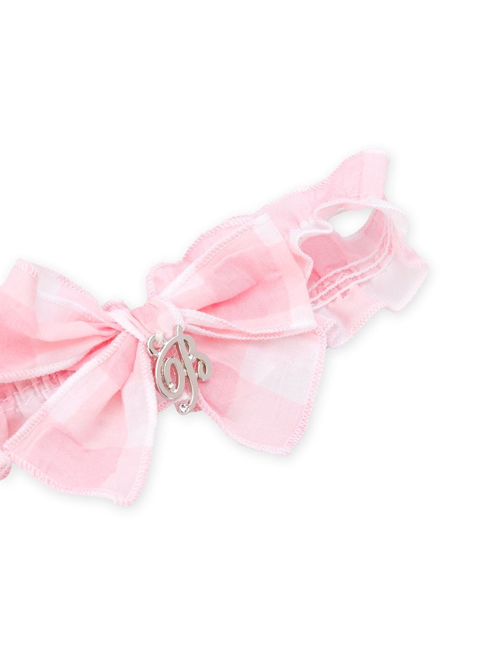 фото Miss blumarine vichy print headband