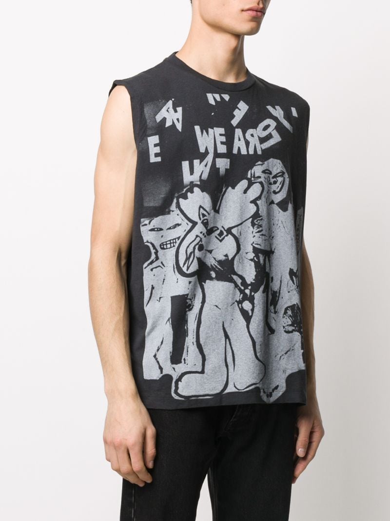 Shop Our Legacy Graphic-print Tank Top In Black