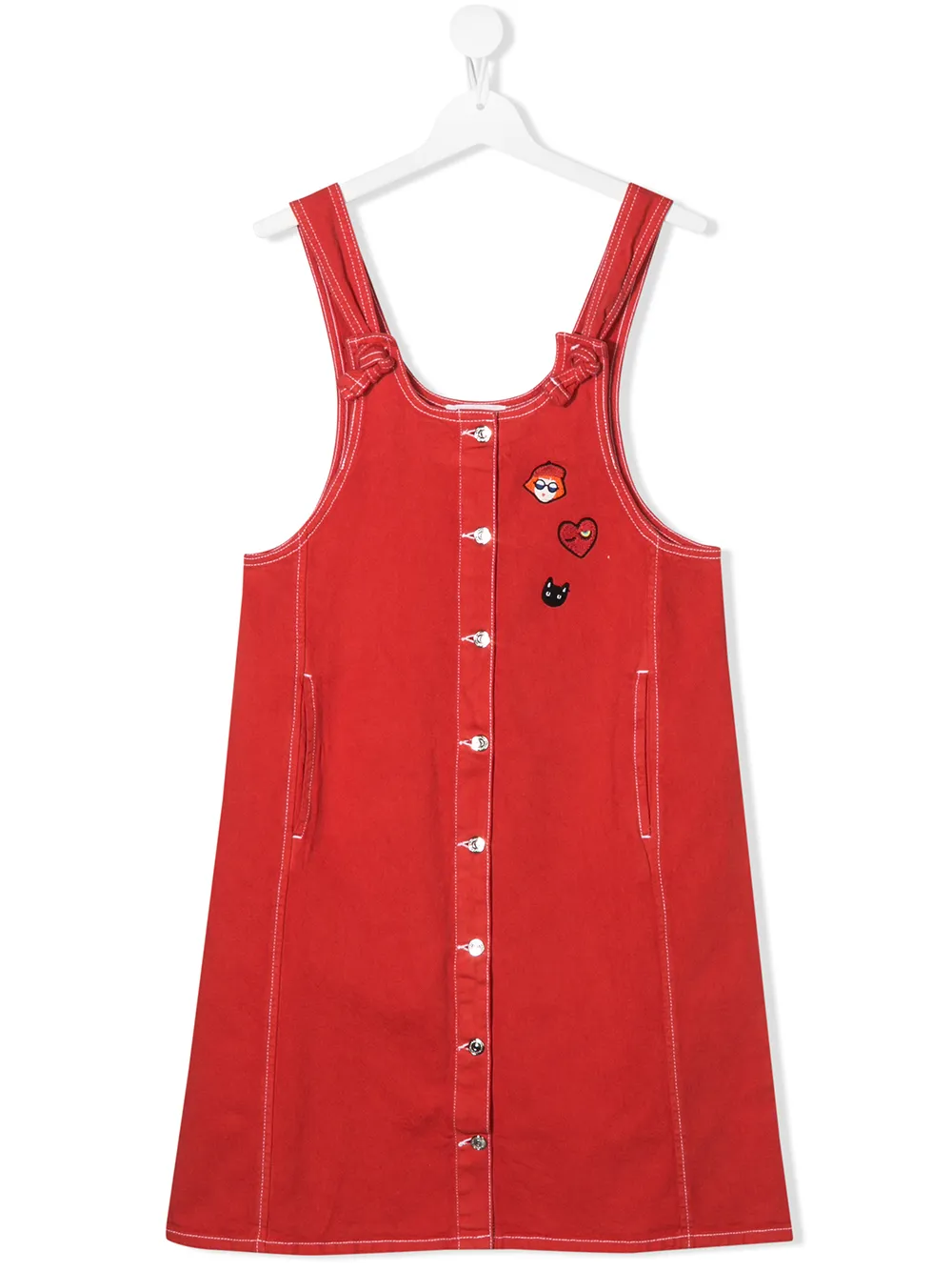 Sonia Rykiel джинсовое платье с нашивками Sonia Rykiel джинсовое платье с нашивками