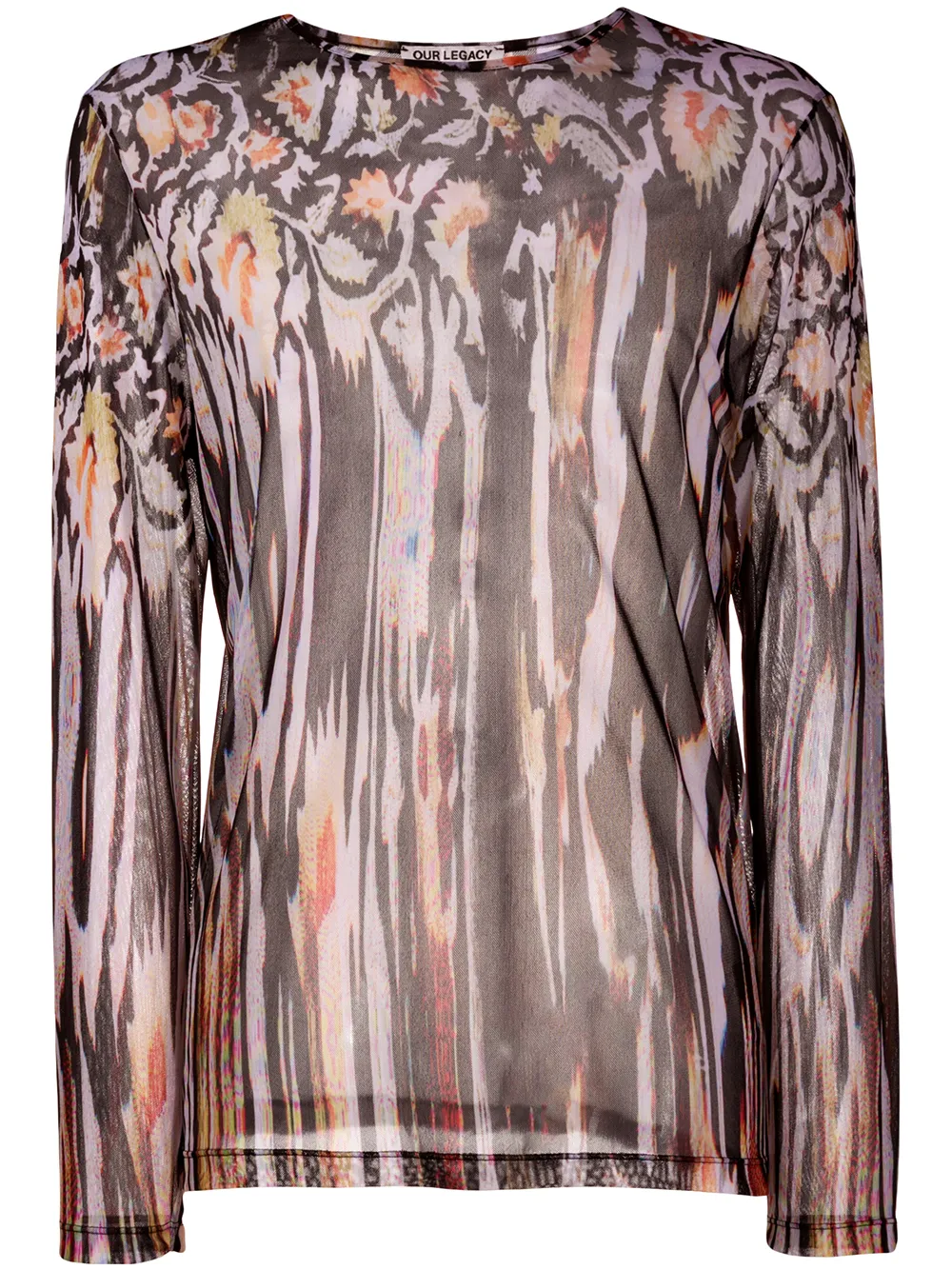 фото Our legacy delicate hanabi-print top