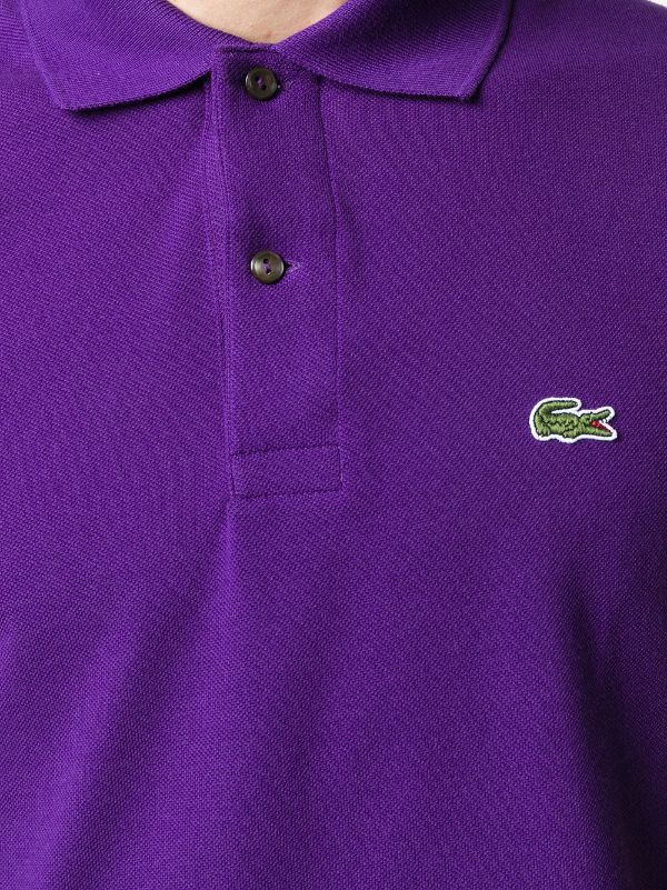 purple lacoste shirt